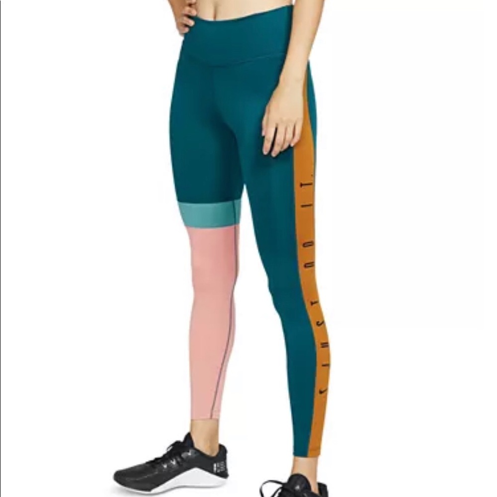 Nike Women's One Dri-FIT Colorblocked Leggings
